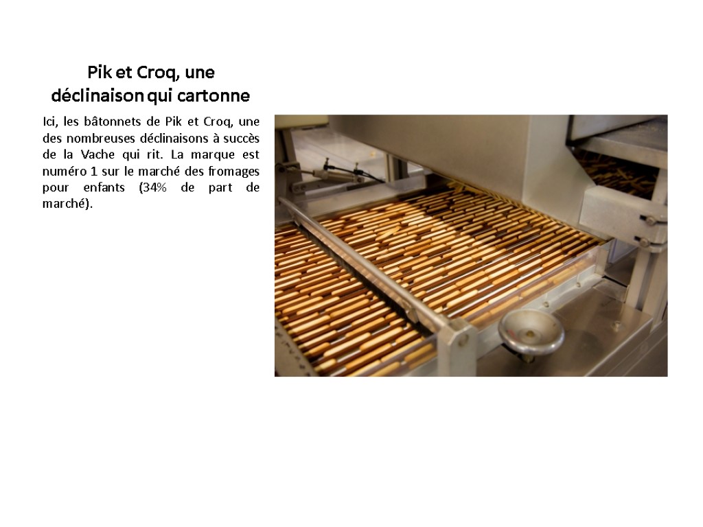 Pik et Croq, une déclinaison qui cartonne Ici, les bâtonnets de Pik et Croq, Pik et Croq, une déclinaison qui cartonne Ici, les bâtonnets de Pik et Croq,